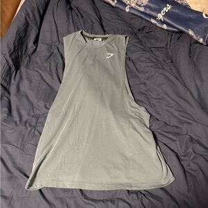 Gymshark Sleeveless Muscle Tank in Slate Blue-Grey